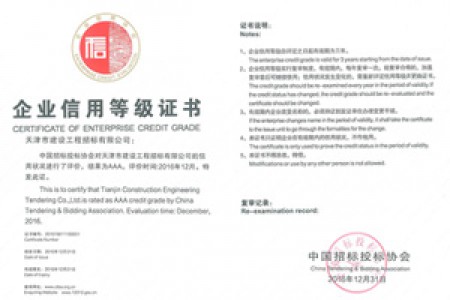 中招協(xié)信用等級證書(shū)-AAA