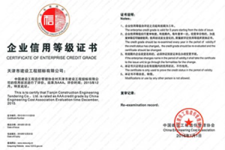 中價(jià)協(xié)信用等級證書(shū)-AAA